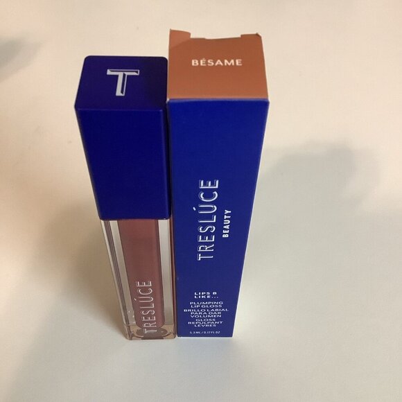Tresluce Beauty Lip B Like Plumping Lip Gloss Besame New In Box - Picture 1 of 3